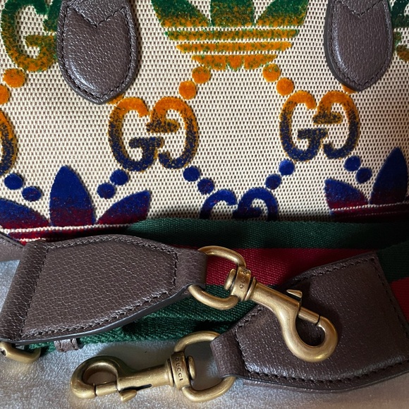 Gucci Tan and Multicolor Satchel - Picture 2 of 15